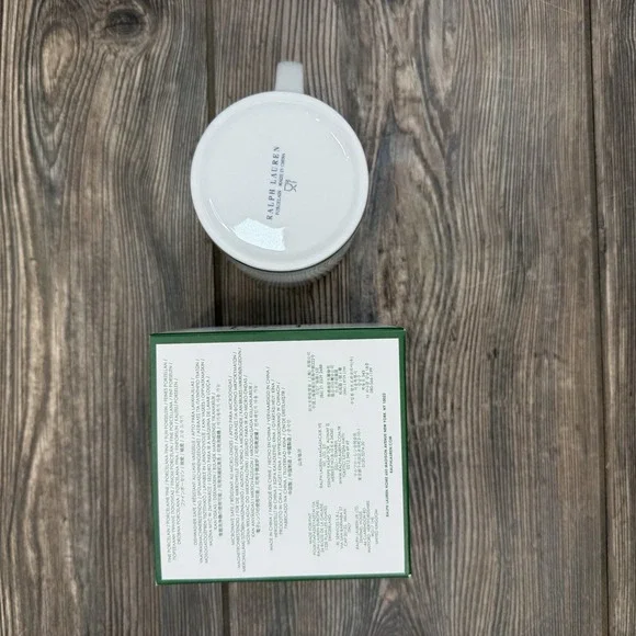 Ralph Lauren Polo Tennis Bear Ralph's Coffee Mug In Box Porcelain White NEW - Picture 6 of 6